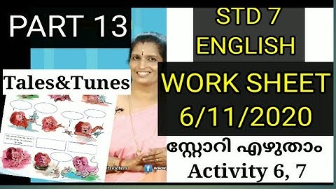 VICTERS CHANNEL 7th ENGLISH CLASS മലയാളത്തിൽ|Worksheet|6/11/2020| part 13 malayalam