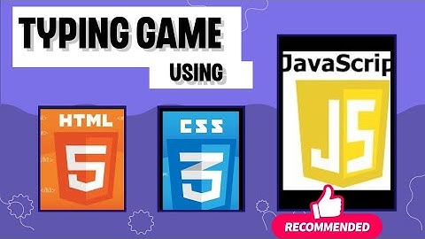 Typing game using HTML ,CSS, JavaScript #html#coding