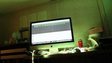 Testing out QLC+ DMX controller with cheap RGB lights