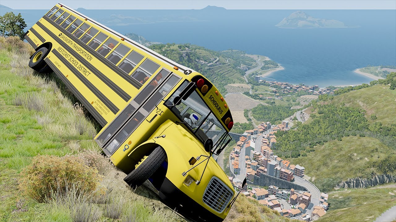 Cars vs Cliff Roads Marathon #1 - BeamNG DRIVE | SmashChan