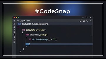 VS Code Extension to take beautiful screenshots of your code using #CodeSnap 🚀