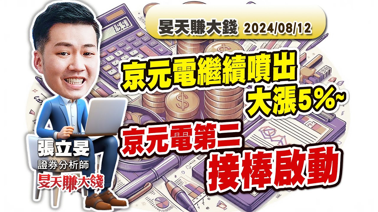 京元電短線上漲20%~下一檔京元電第二發動中!繼續買投信套牢的股票!神旻特攻隊優惠中｜張立旻分析師｜【旻天賺大錢】20240812｜三立iNEWS