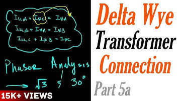 Introduction to the Delta Wye Transformer Connection Part 5a: Current Phasor Analysis