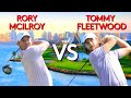 Every shot of rory mcilroy vs tommy fleetwood  2024 dubai invitational