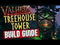 Valheim - SPIRAL TREEHOUSE / Alchemy Tower - BUILD GUIDE