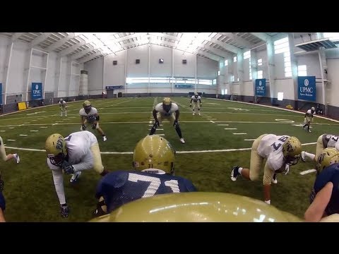 goPro Helmet Cam on Pitt Quarterback Tom Savage | PittLiveWire