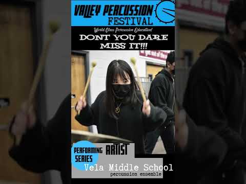 VPF 2022 Performing Artist Series proudly presents: Vela Middle School Percussion Ensemble #shorts