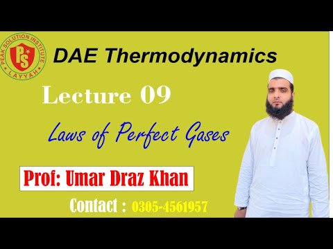 Lec 9. l Laws of perfect gases l Mech 323 l RACT 223 l AD 232 l DAE 3rd MT l DAE 2nd RACT l 2nd AD.