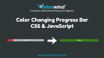 Color Changing Progress Bar with CSS & JavaScript