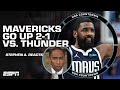 Stephen a reacts to mavericks win over thunder in game 3 mavs look in control  nba countdown