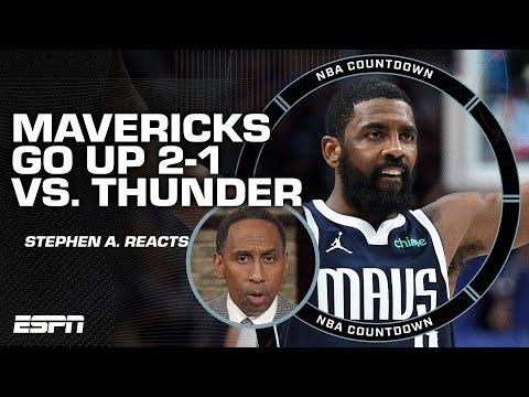 Stephen A. reacts to Mavericks' win over Thunder in Game 3: Mavs look IN CONTROL! | NBA Countdown