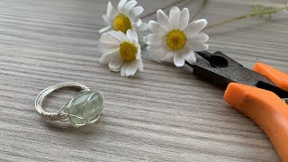 Tel ile Yüzük Yapımı | Kolay Yüzük Yapımı 💍🍀✨ | Wire Ring #yüzükyapımı #diy Resimi