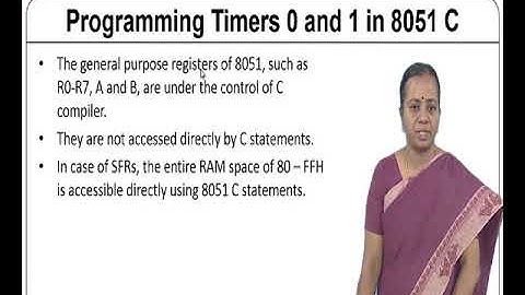 Embedded C Programming for Timers