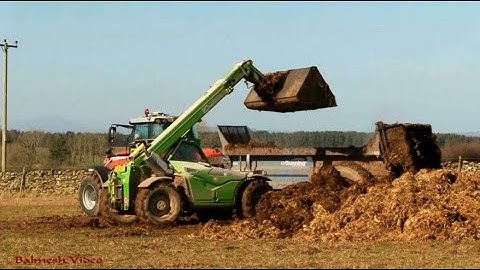 Muck Loading and Spreading - Merlo and Massey action.