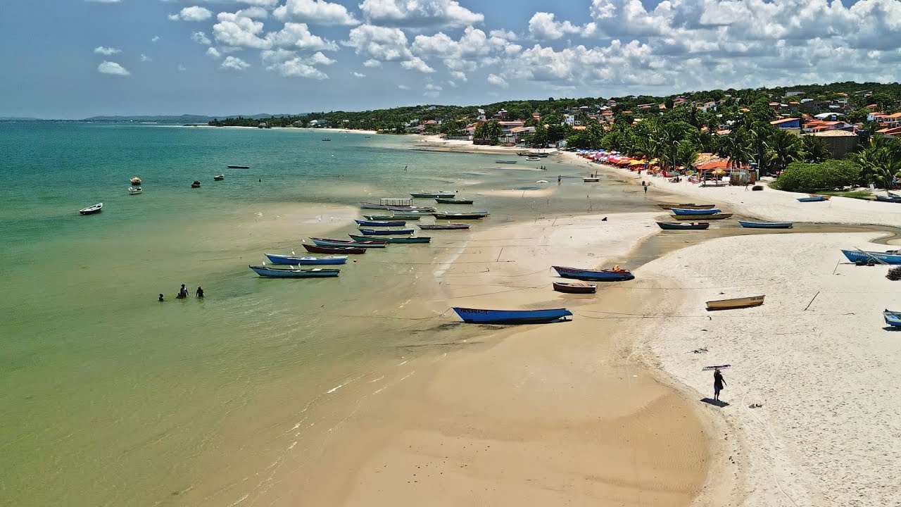 Passeio Virtual na Praia de Cabuçu, na maré cheia, Saubara, Bahia, Brasil   Parte II