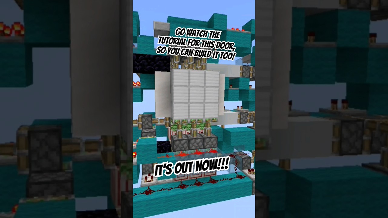 MCBE/MCPE 3x3 FLUSH PISTON DOOR, observerless, Entityless, Seamless, slimeless, Fast 