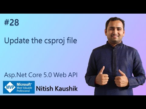 Update the csproj file | ASP.NET Core 5.0 Web API tutorial