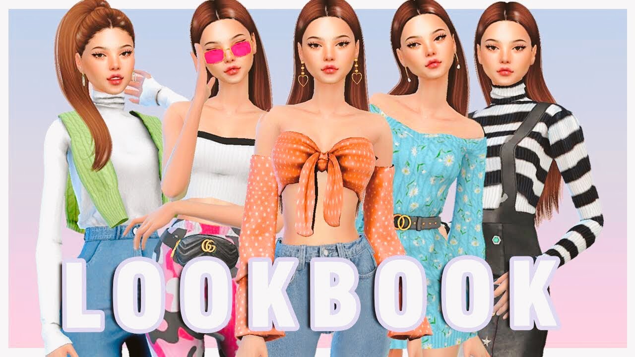FEMALE CC Folder🌷Sims 4 FEMALE LOOKBOOK // Female CC Haul MODS FOLDER