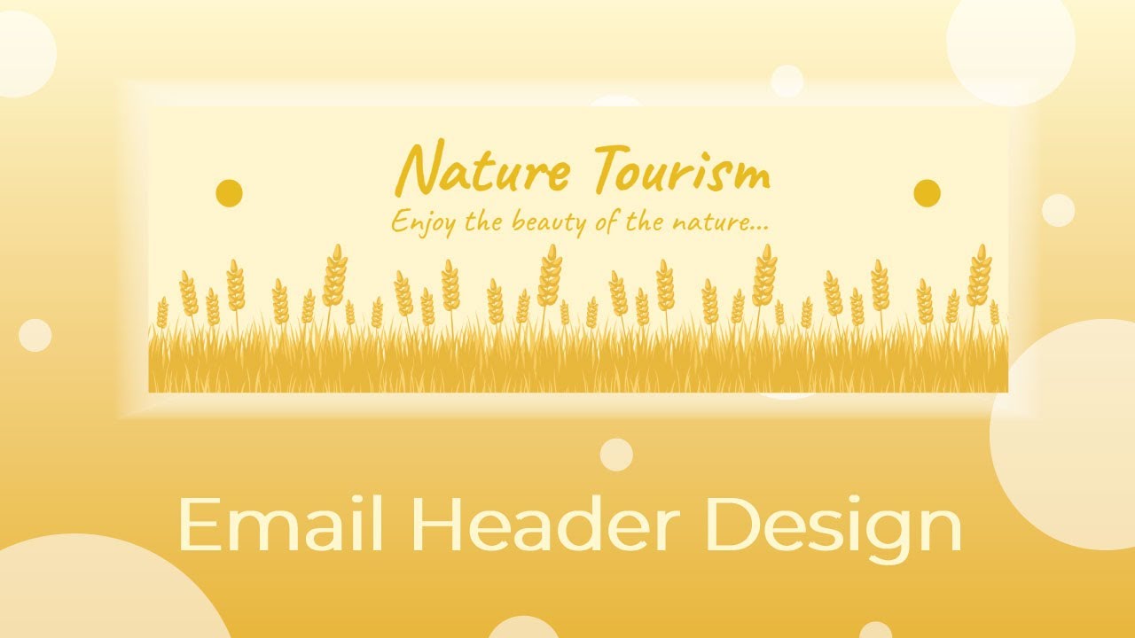 Create Email Header for a Nature Tourism Company - YouTube
