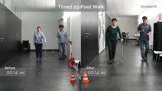 recoveriX Neurorehabilitation for Multiple Sclersosis - Timed 25-Foot Walk Test