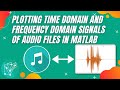 Reading Audio Files and Plotting Time Domain and Frequency Domain Signals in MATLAB!