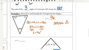4.1, 4.2, 4.6 Triangle Sum Theorem and Examples 2