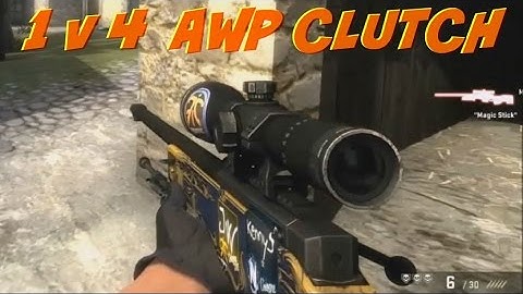 1v4 AWP Clutch!! CS:GO