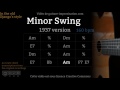 Minor swing 160 bpm old style  gypsy jazz backing track  jazz manouche