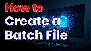 How to Create a Batch File - Automate Your PC Tasks with 2 Easy Examples