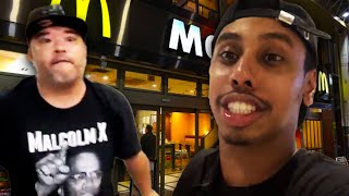 Johnny Somali ATTACKED outside MCDONALDS