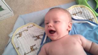 Post-bath giggles