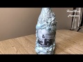 Декор бутылки ракушками / Shell bottle decor