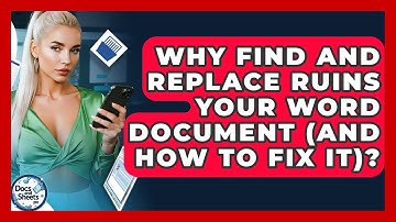 Why Find And Replace Ruins Your Word Document (and How To Fix It)? - Docs and Sheets Pro