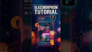 How to Create Glassmorphism in Figma ✨ | Glass Effect Tutorial  #figma