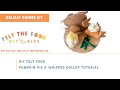 Felt the food  pumpkin pie  whipped dollop tutorial