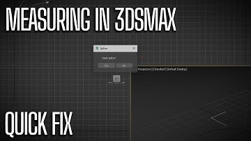 3ds Max Measuring tool | Quick Fix