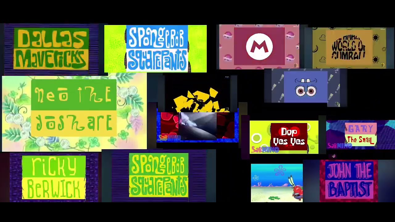 All the spongebob intros because i make it tho :)