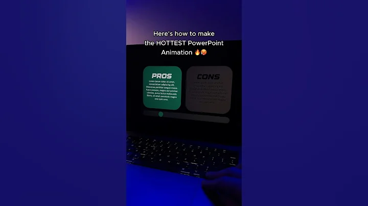 PROS / CONS slide in PowerPoint 😮‍💨🤯 #design #powerpoint