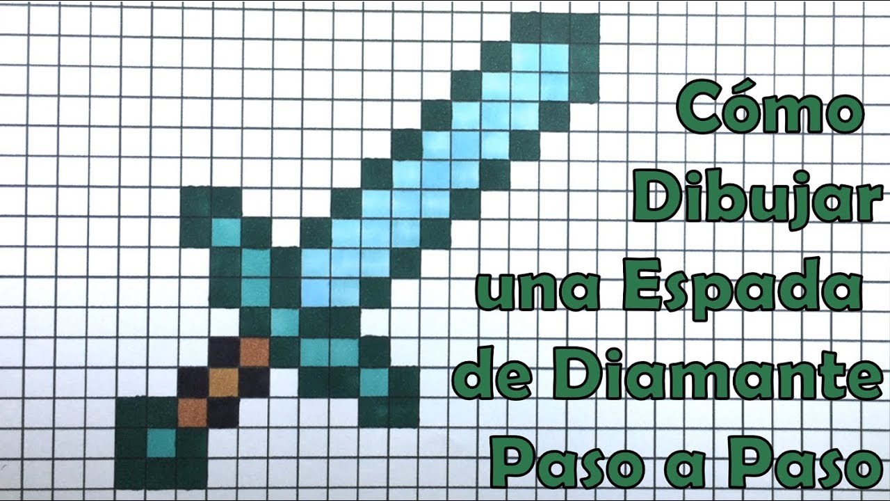 Cómo Dibujar una Espada de Diamante de Minecraft! TUTORIAL PASO A PASO -  thptnganamst.edu.vn