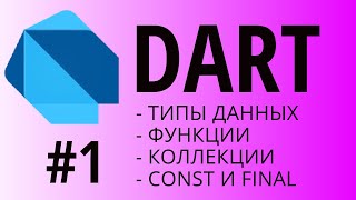 Изучаем язык Dart - Часть 1. Основы, Типы данных, Функции, const и final.