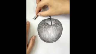 3d Apple Drawing || Easy apple drawing || Apple || Drawing || Artistic World #shorts #youtubeshorts