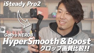 安価で扱いやすいジンバルhohem iSteady Pro2の紹介とGoPro HERO8のHyperSmooth & Boostでクロップされた画質の比較をします。