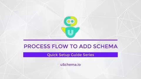 Process Flow - How to add schema using uSchema Plugin