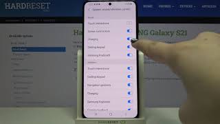 How to Manage Charging Sound in SAMSUNG Galaxy S21 – Sound Settings screenshot 2