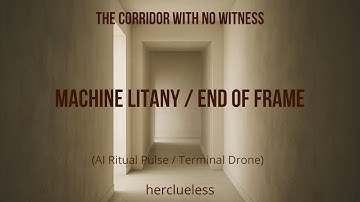 machine litany / end of frame | herclueless (AI Ritual Pulse / Terminal Drone)