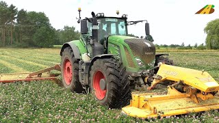 Großeinsatz Grasernte  Kleegras mähen  Großballen pressen Traktor Claas, Fendt, MF Landwirtschaft