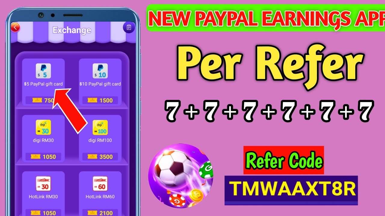 Goalon app | New PayPal earnings app 2020 | Per refer 7 RUPEES | 100% payment trusted application 🤑