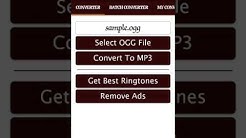 How to convert Ogg To Mp3 On Android  - Durasi: 0:38. 