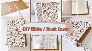 DIY Bible / Book Cover / How to / Fabric Book Cover