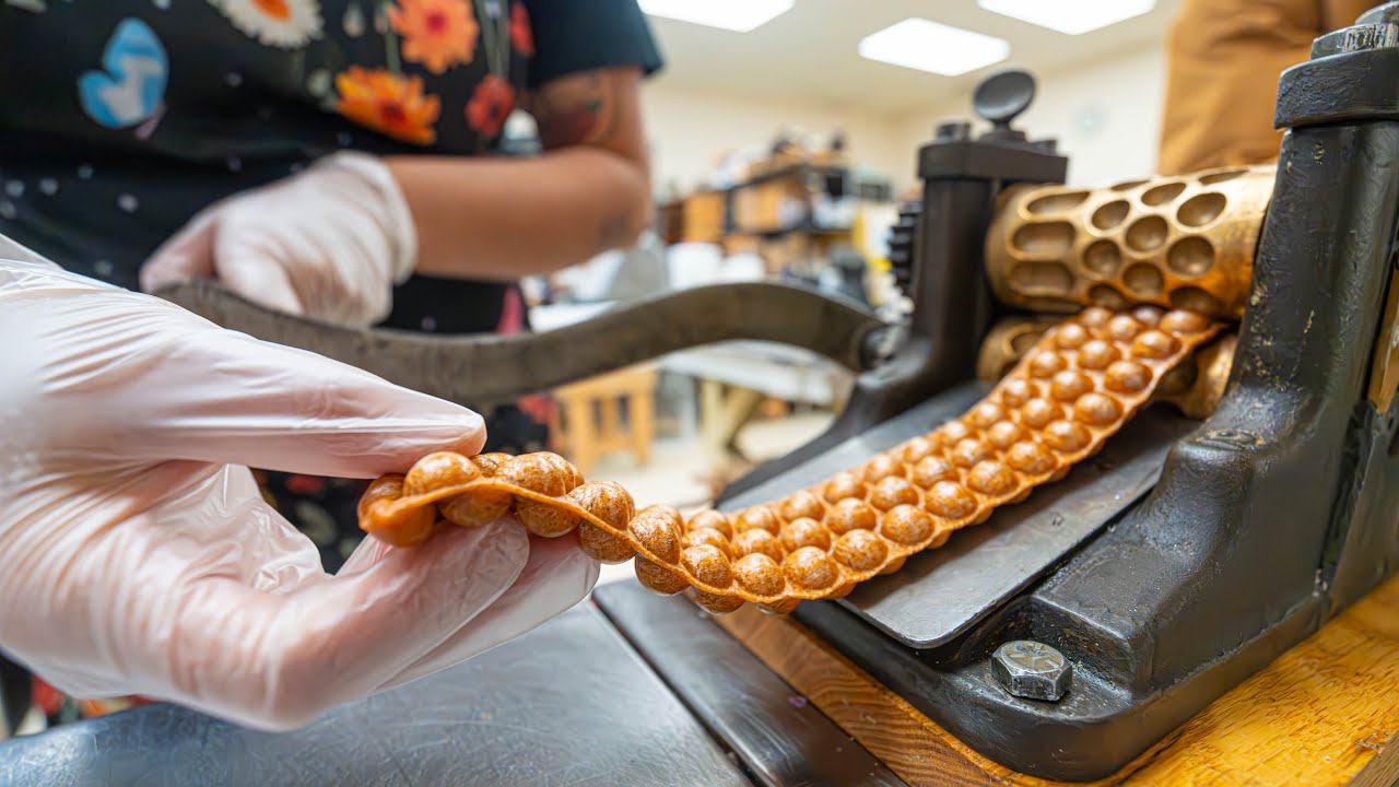 ASMR Making Pumpkin Spice Drop Candy (With explanations but NO Talking)